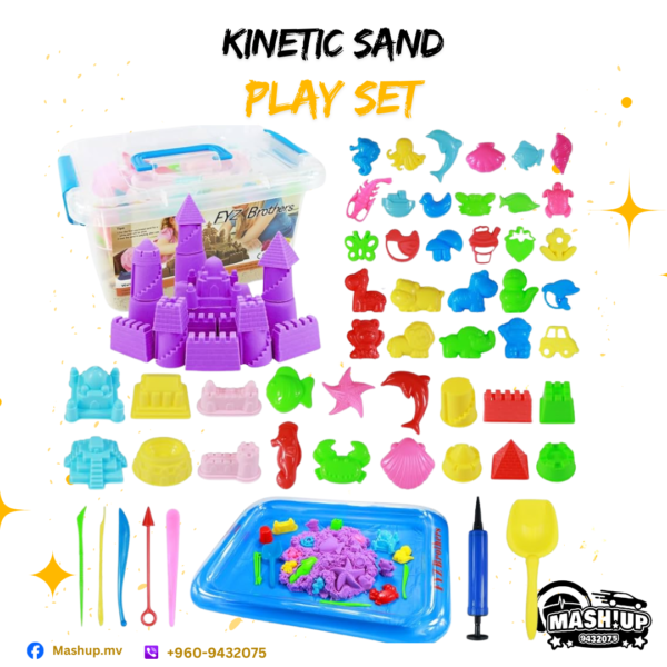 Kinetic sand play sets
